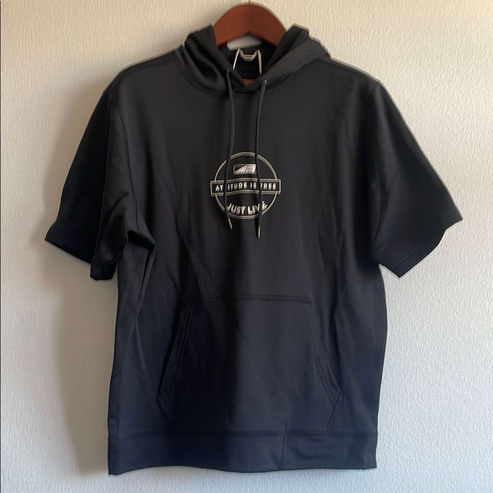 NWOT A11 Alex Smith Attitude Is Free Hoodie Shirt Black L Performance Fleece